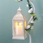 61FXpA-HblL TRIROCKS TRIROCKS Rustic Metal Candle Lantern 32cm - Image 2