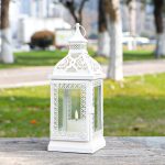 61JSVkdlddL TRIROCKS TRIROCKS Rustic Metal Candle Lantern 32cm - Image 3