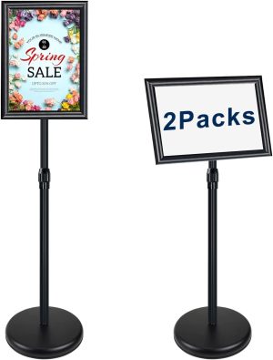 Newzealkids A4 Poster Stand Snap Frame Sign Holder Telescopic - Image 1
