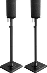 Perlegear Speaker Stands Pair Height Adjustable 84-107cm - Image 1