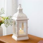 61ZDBHFDDL TRIROCKS TRIROCKS Rustic Metal Candle Lantern 32cm - Image 4