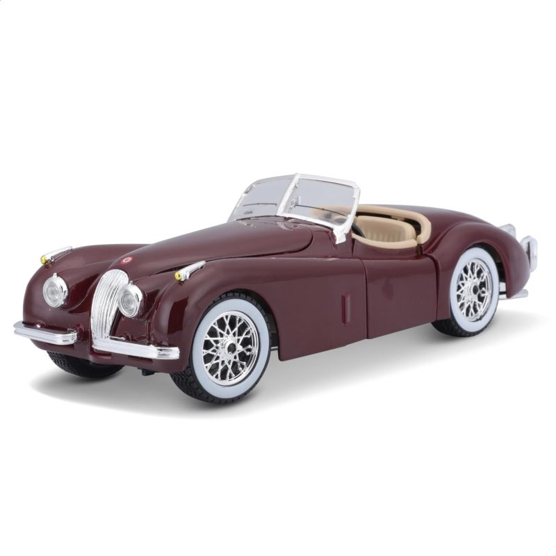 61r84oxi8L Bburago 1:24 Bijoux Jaguar XK 120 Roadster (1951) Assorted Colours Silver Or Win