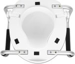 PEPE Mobility Raised Toilet Seat Riser 4 Inch With Handles Lid - Image 9