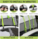 Sailnovo 20 Cu Ft Waterproof Roof Luggage Bag Soft Roof Box - Image 6