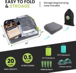 Sailnovo 20 Cu Ft Waterproof Roof Luggage Bag Soft Roof Box - Image 2