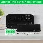 KWANWA Digital Alarm Clock Battery Green LED - Image 4