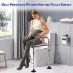 EULEUY Raised Toilet Seat Riser With Handles Non Slip Height Adjustable - Image 6