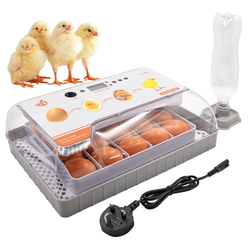 71P4b-15B1L 20 Egg Automatic Egg Incubator Digital Temp Humidity Control 20 Egg Automatic