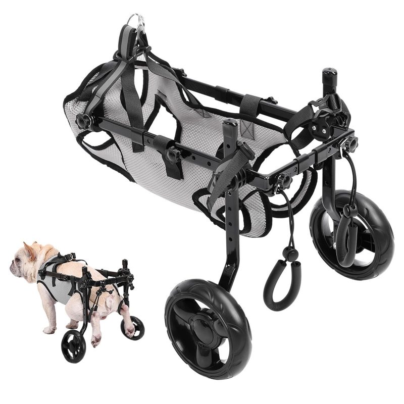 71TNsEFknNL Adjustable Dog Wheelchair Rear Legs Mobility Aid Lightweight Safe (New other)