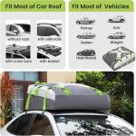 Sailnovo 20 Cu Ft Waterproof Roof Luggage Bag Soft Roof Box - Image 4