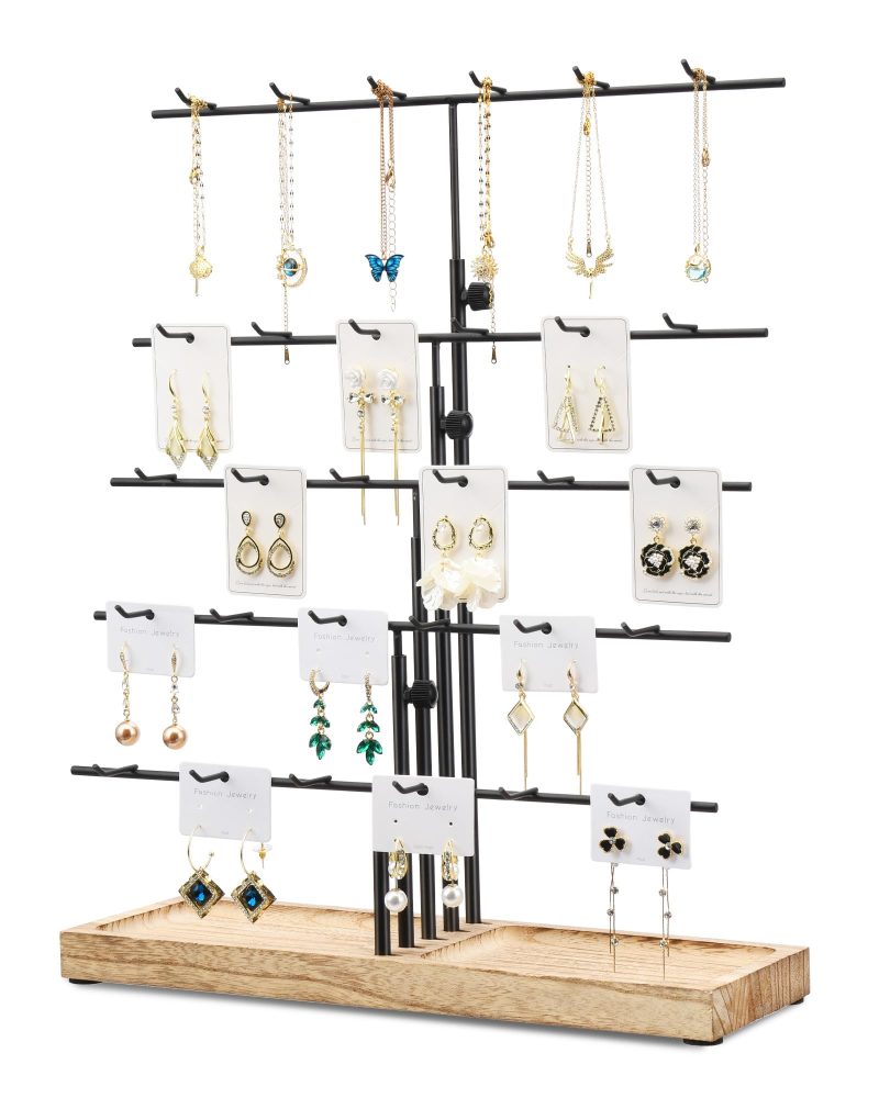 BS-VOG Earring Display Stand 30 Hooks 5 Tier