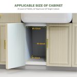 71uiHCSJbML Aoresac 2 Tier Under Sink Storage Organiser Pull Out Sliding Drawers - Image 6