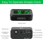 KWANWA Digital Alarm Clock Battery Green LED - Image 5