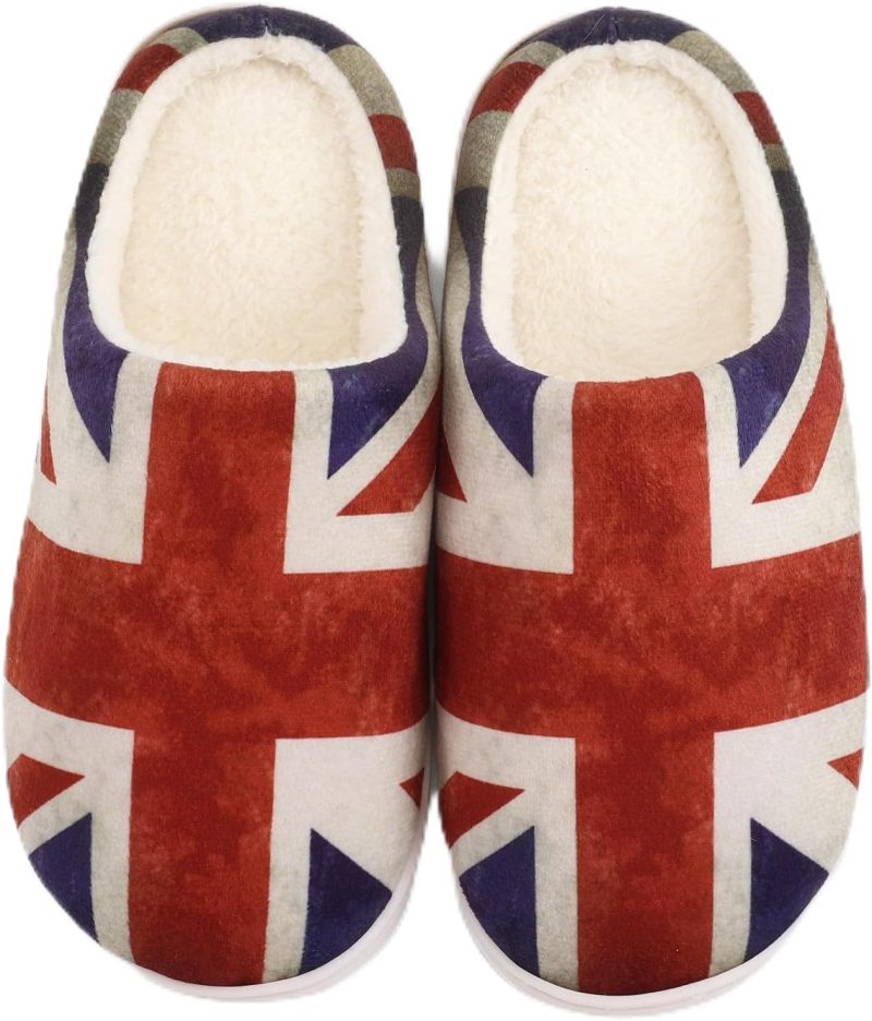 71wF5jPlcqL._AC_SL1500 UK 5/6 Womens Memory Foam Slippers Cozy Warm Comfy House Shoes