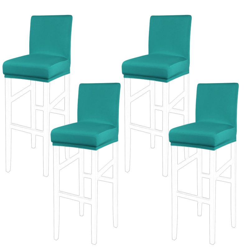 71z799t1UKL PiccoCasa Bar Stool Covers Set of 4 Stretch Chair Seat Covers Elastic Bottom Tur