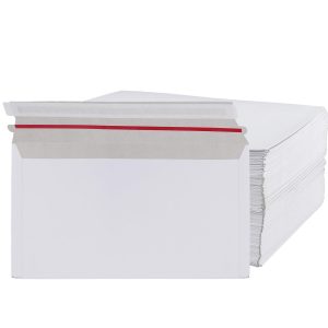 100PCS A4 White Rigid Cardboard Envelopes 300gsm Stay Flat Design