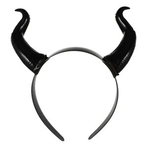 Devil Horns Headband Resin Maleficent Ox Horn Hair Band for Cosplay