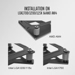 51ynS3syRyL ID-COOLING SE-214-XT ARGB CPU Cooler 4 Heatpipes - Image 5