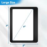 ‎NZQXJXZ Full Page Magnifying Glass 5X Large Reading Magnifier for Seniors - Image 2