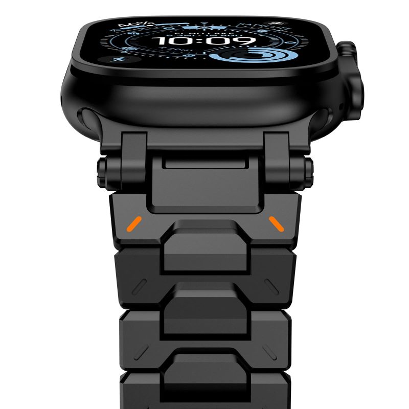 61MMCtft8LL Apple Watch Strap Stainless Steel Band 49/46/45/44/42mm Durable (Used)