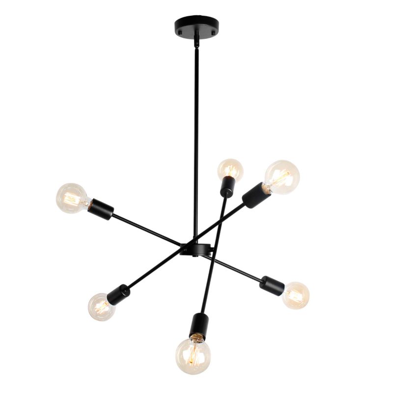 61OdZq46ZSL Rviezza Sputnik Ceiling Light 6 Light Semi Flush Mount Industrial Chandelier E27