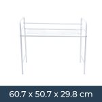 G-Rack Kitchen Shelf Rack Organiser White Countertop Storage - Image 2