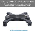 Arca-Swiss Quick Release Plate Base w/ 4 Feet for DSLR Mirrorless NICEYRIG 520 - Image 2