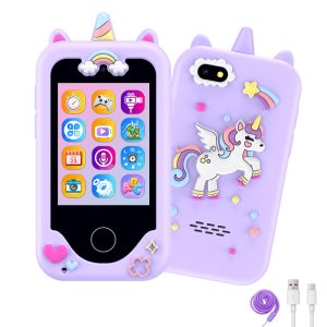 Kids Phone for Girls Touchscreen Dual Cameras 12 Fun Modes
