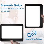 ‎NZQXJXZ Full Page Magnifying Glass 5X Large Reading Magnifier for Seniors - Image 4