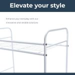 G-Rack Kitchen Shelf Rack Organiser White Countertop Storage - Image 3