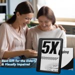 ‎NZQXJXZ Full Page Magnifying Glass 5X Large Reading Magnifier for Seniors - Image 6