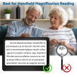 ‎NZQXJXZ Full Page Magnifying Glass 5X Large Reading Magnifier for Seniors - Image 5