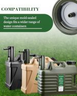 UPWOIGH 18.5L 5 Gallon Water Carrier with Tap BPA Free Camping Caravan Green - Image 3