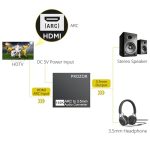 PROZOR ARC Audio Extractor - HDMI 2.0 ARC to 3.5mm Converter with CEC Volume Con - Image 2