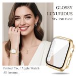 wipalor Apple Watch Strap Case 40/41/44/45mm Steel Ladies Band Screen Protector - Image 6