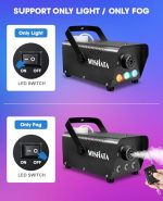 MOSFiATA 500W Fog Machine Smoke Machine Wireless Remote LED Lights DJ Disco Party - Image 3
