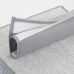 mDesign Large Hanging Fabric Wardrobe with Shelves Grey - Image 4