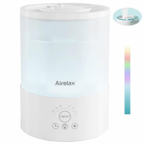Airelax Humidifier for Bedroom 2.5L Air Humidifiers 360° Dual