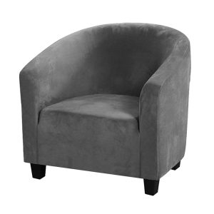 Soft Velvet Tub Chair Covers - Stretch Club Chair Cover Bucket Chair Covers Soft