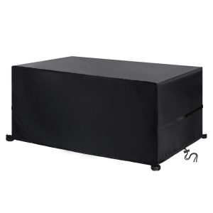 Outdoor Furniture Cover 200x160x70cm Waterproof 420D Oxford Anti UV Black Outdoo