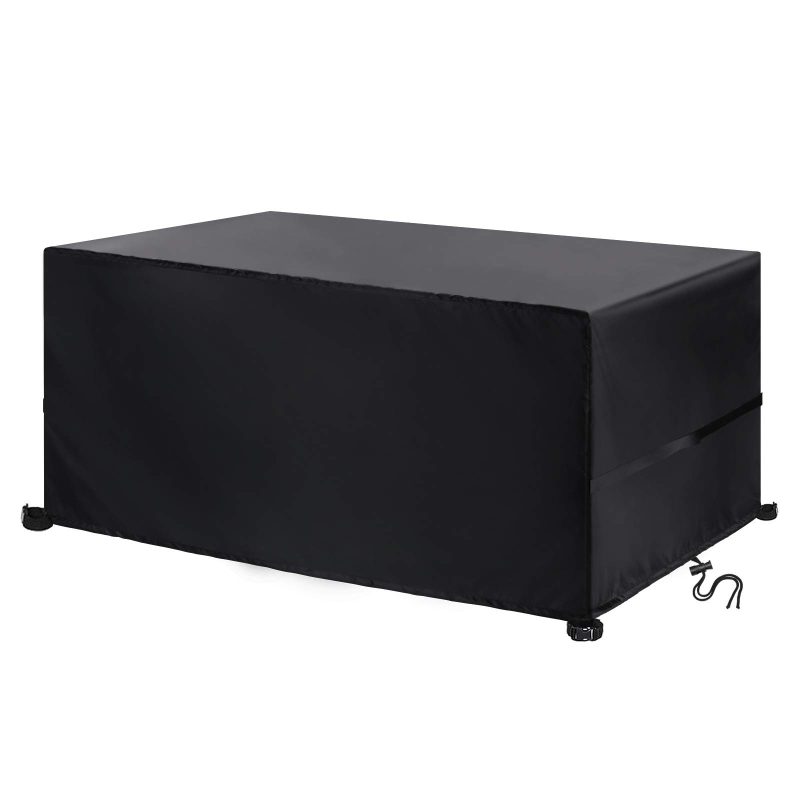 51B5u1nT2UL Outdoor Furniture Cover 200x160x70cm Waterproof 420D Oxford Anti UV Black Outdoo