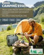 UPWOIGH 18.5L 5 Gallon Water Carrier with Tap BPA Free Camping Caravan Green - Image 4