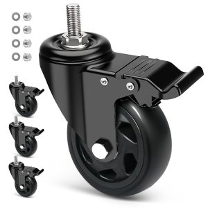 4 x 100MM Heavy Duty Furniture Casters with Brakes Capacity