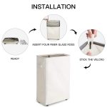 WOWLIVE Slim Laundry Basket on Wheels 44L Folding Waterproof - Image 4