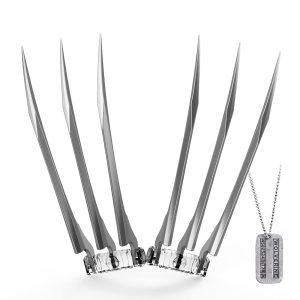 Wolverine Claws 2PCS ABS Plastic Silver Cosplay Props X Man