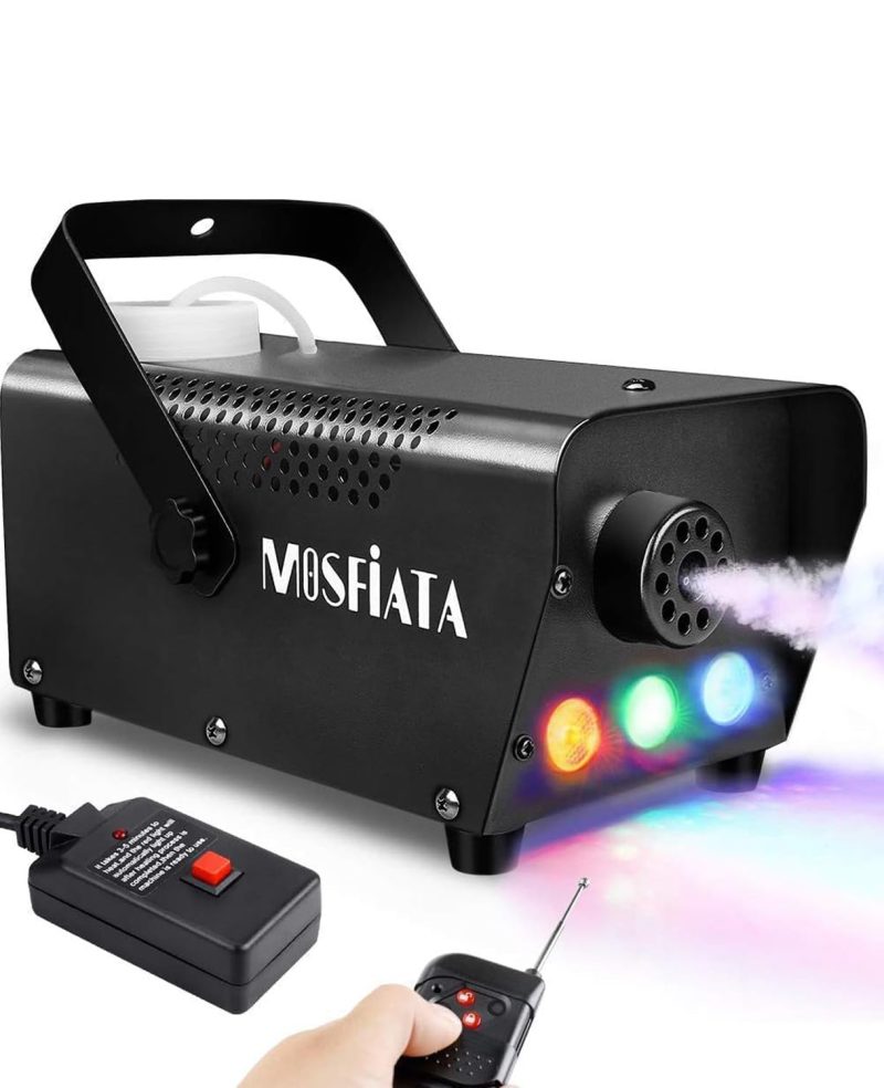 MOSFiATA 500W Fog Machine Smoke Machine Wireless Remote LED Lights DJ Disco Party - Image 1