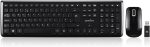 Perixx PERIDUO-703B Wireless Keyboard Mouse Set UK QWERTY Full Size Number Pad - Image 1