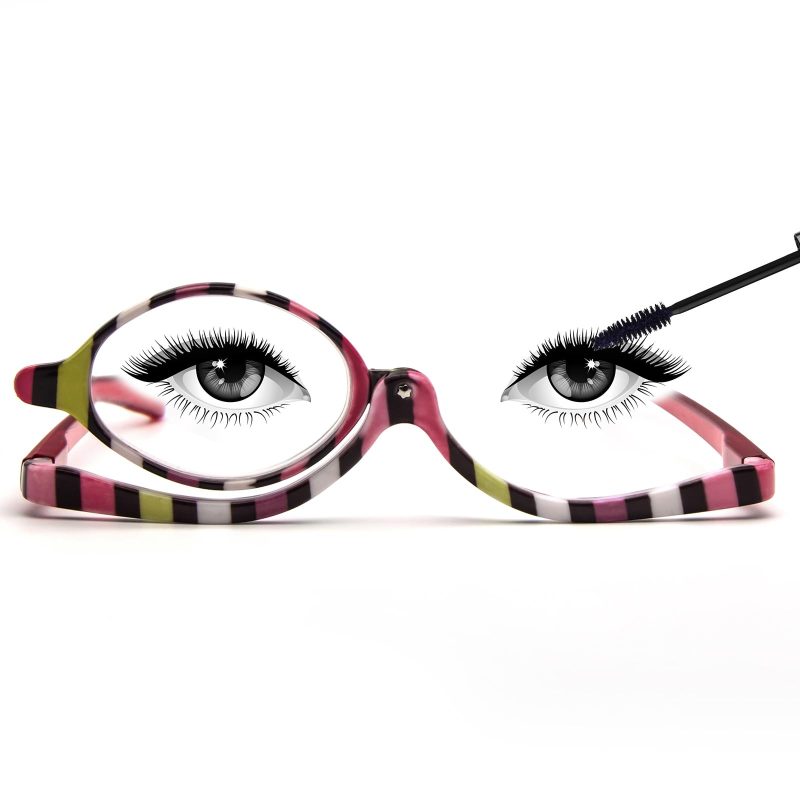 61lifwmP1QL MMOWW Makeup Reading Glasses for Women +1.00 Flip-Down Lens