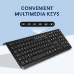 Perixx PERIDUO-703B Wireless Keyboard Mouse Set UK QWERTY Full Size Number Pad - Image 3