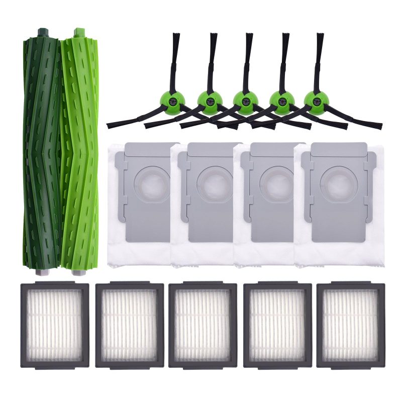 71GyWD7v3DL Roomba Replacement Parts Kit Rubber Brushes HEPA Filters Bags Fits iRobot